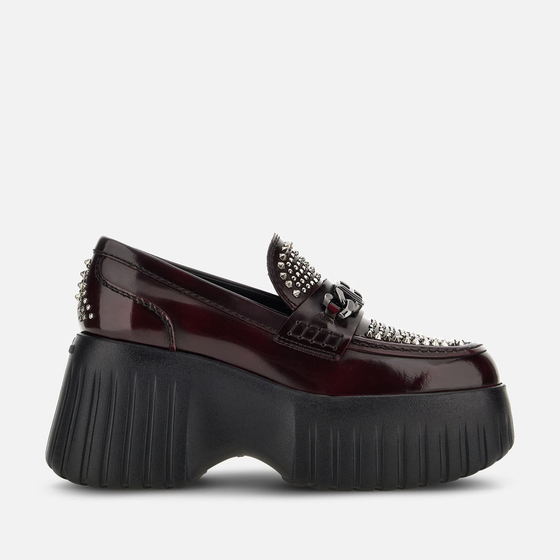 Loafers Hogan H-Stripes Burgundy 1