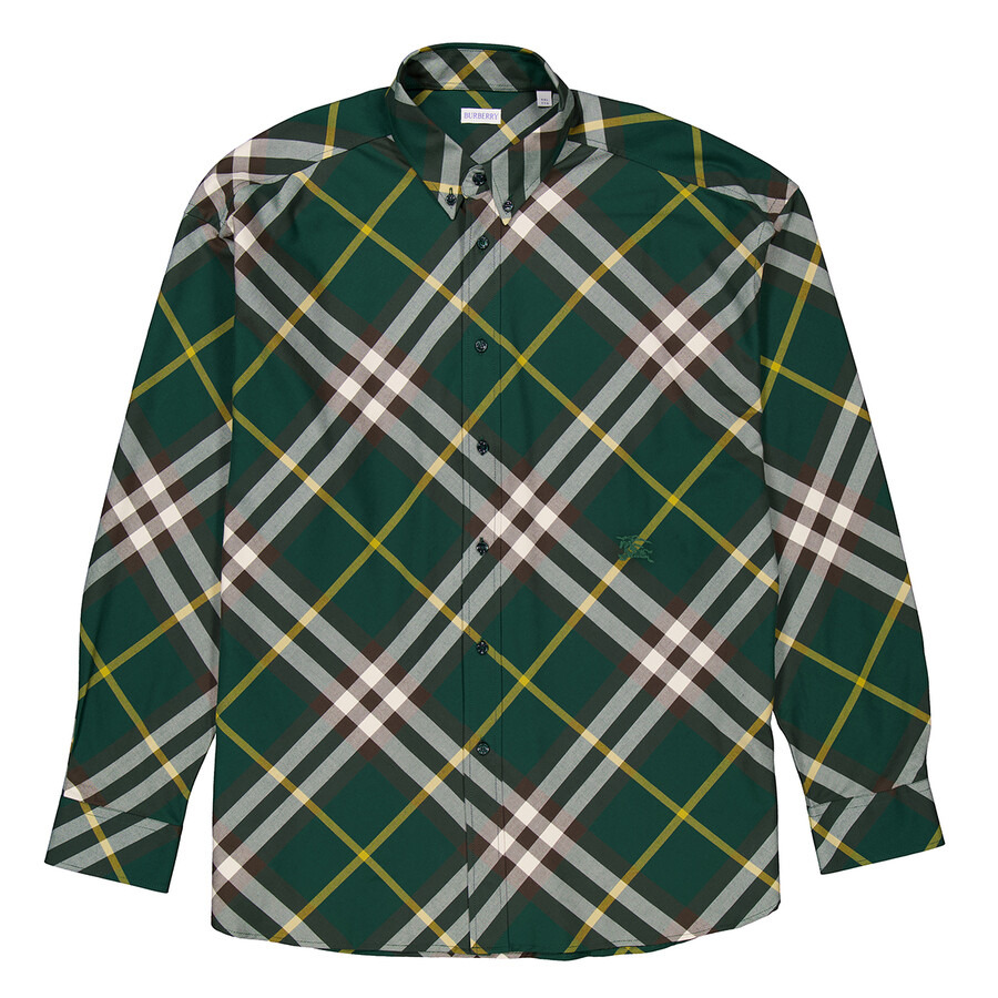 Burberry Ekd-Embroidered Check Cotton Shirt - 1