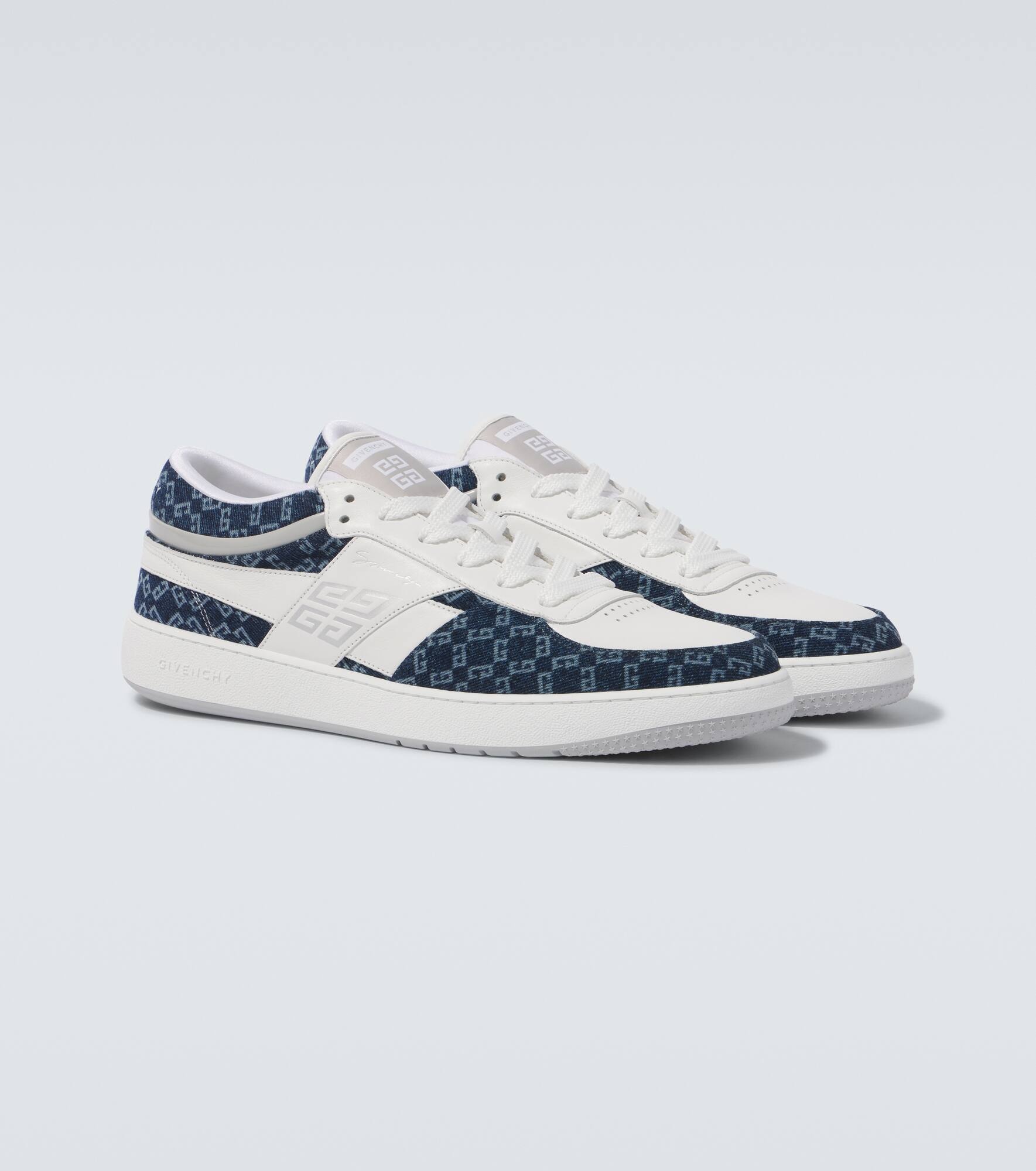 Givenchy G-Move Monogram denim-trimmed sneakers | mytheresa
