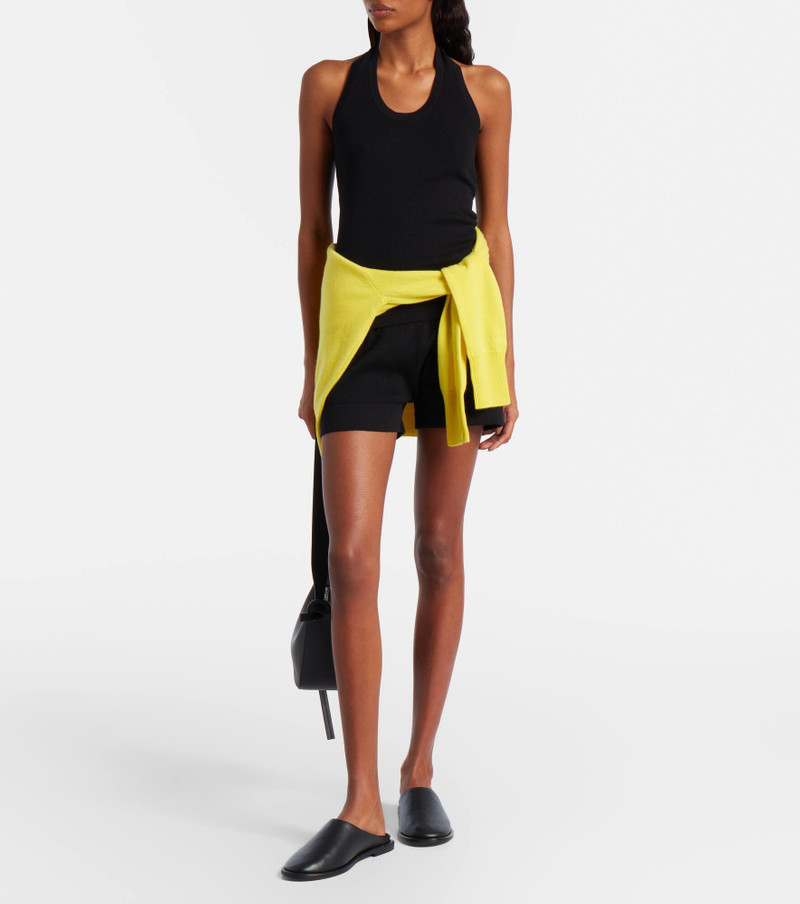 extreme cashmere Jerry halterneck cotton and cashmere top outlook