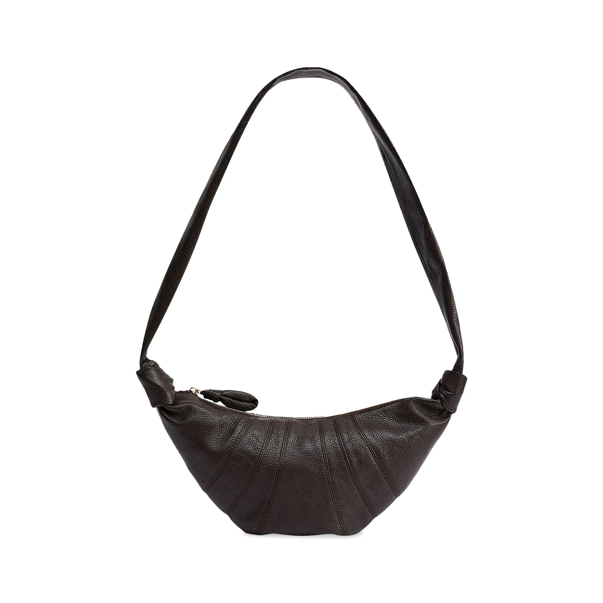 Lemaire Soft Grain Small Croissant Bag 'Dark Chocolate' - 1