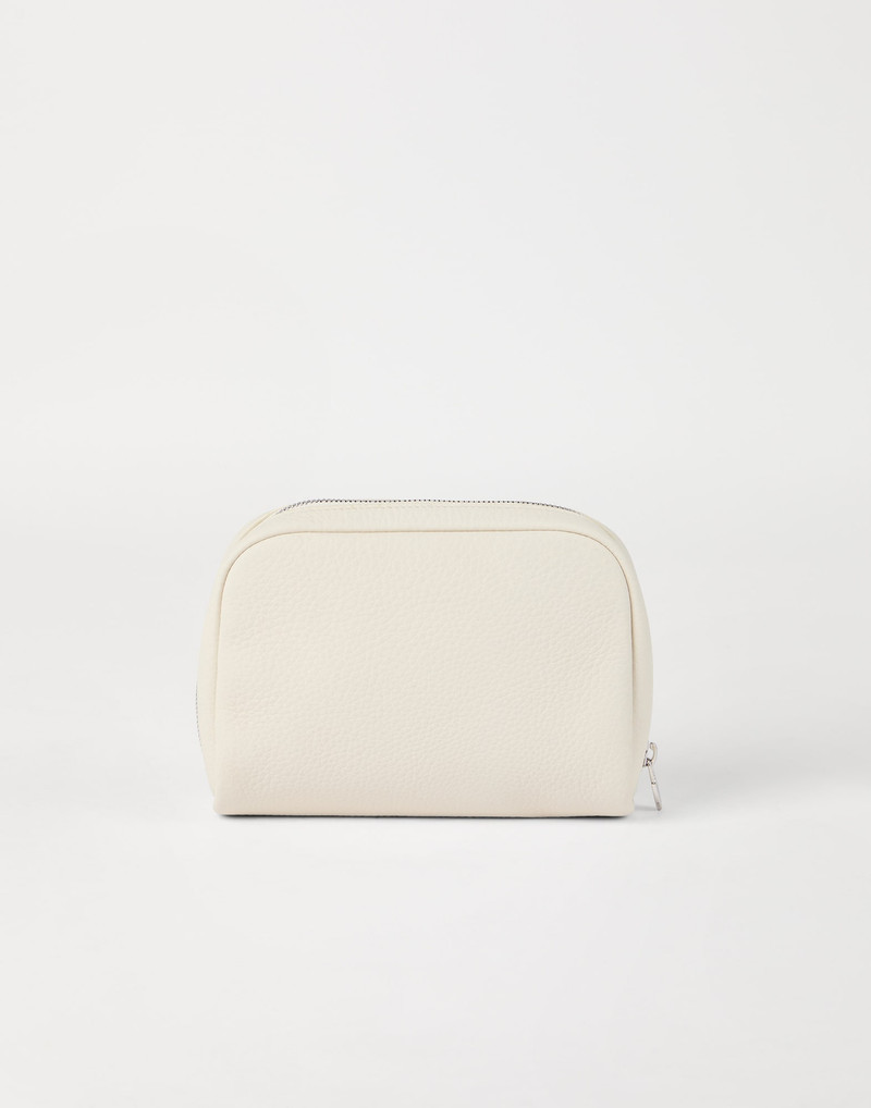 Brunello Cucinelli Fine grain calfskin slim beauty case outlook