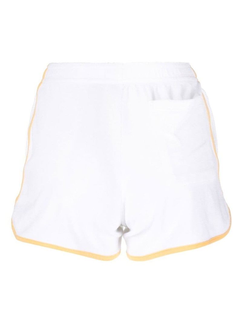 Sporty & Rich logo-embroidered cotton shorts outlook