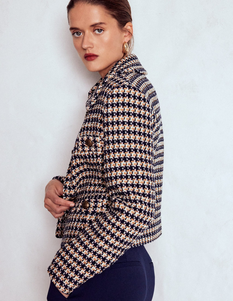 Button Up textured Jacket-CAMEL AND PINK TEXTURE 6