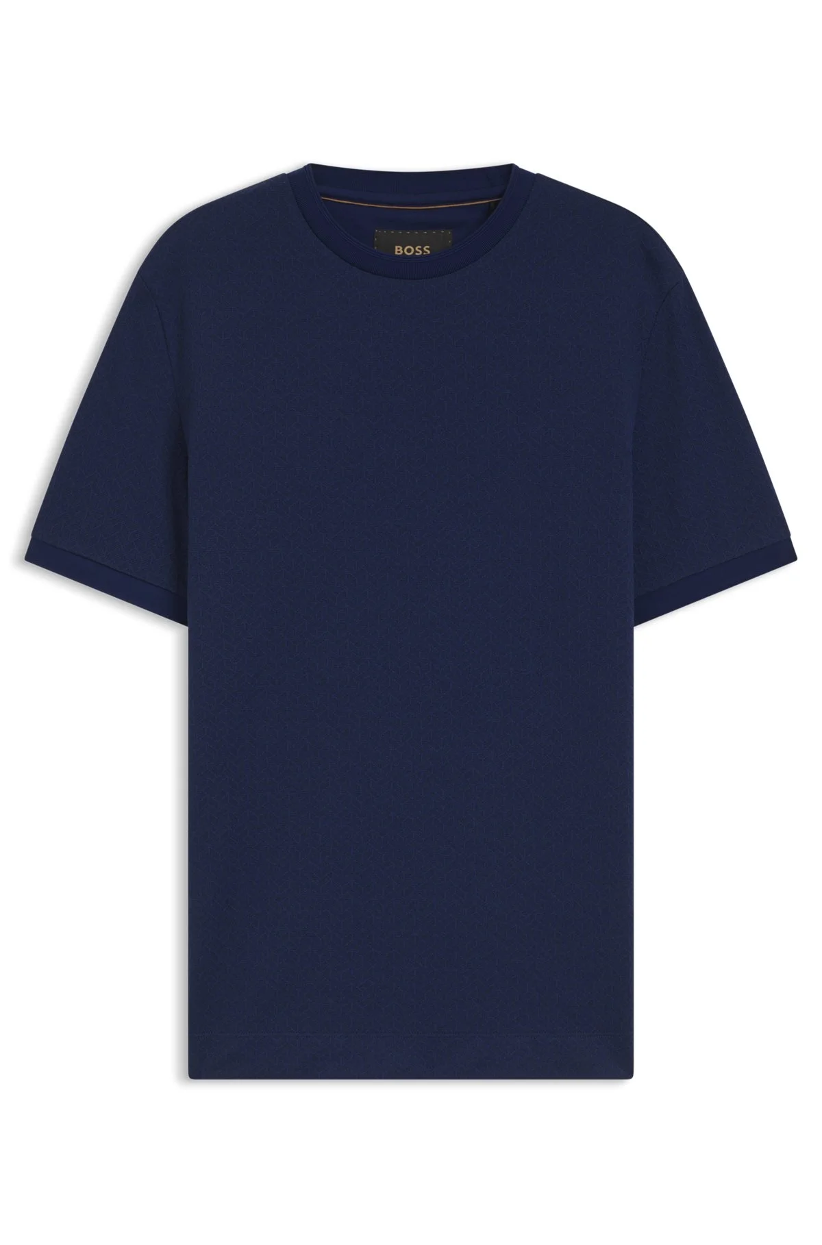 REGULAR-FIT POLO SHIRT IN COTTON-SILK JACQUARD - 1