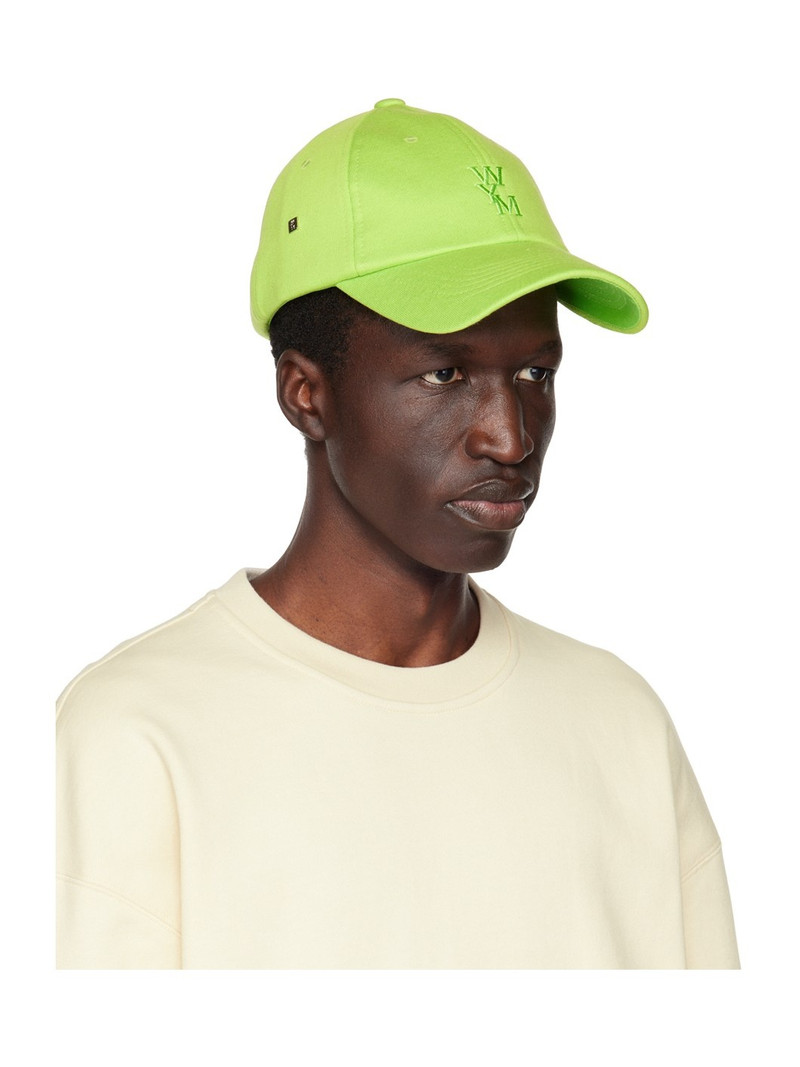Wooyoungmi Green Embroidered Cap outlook