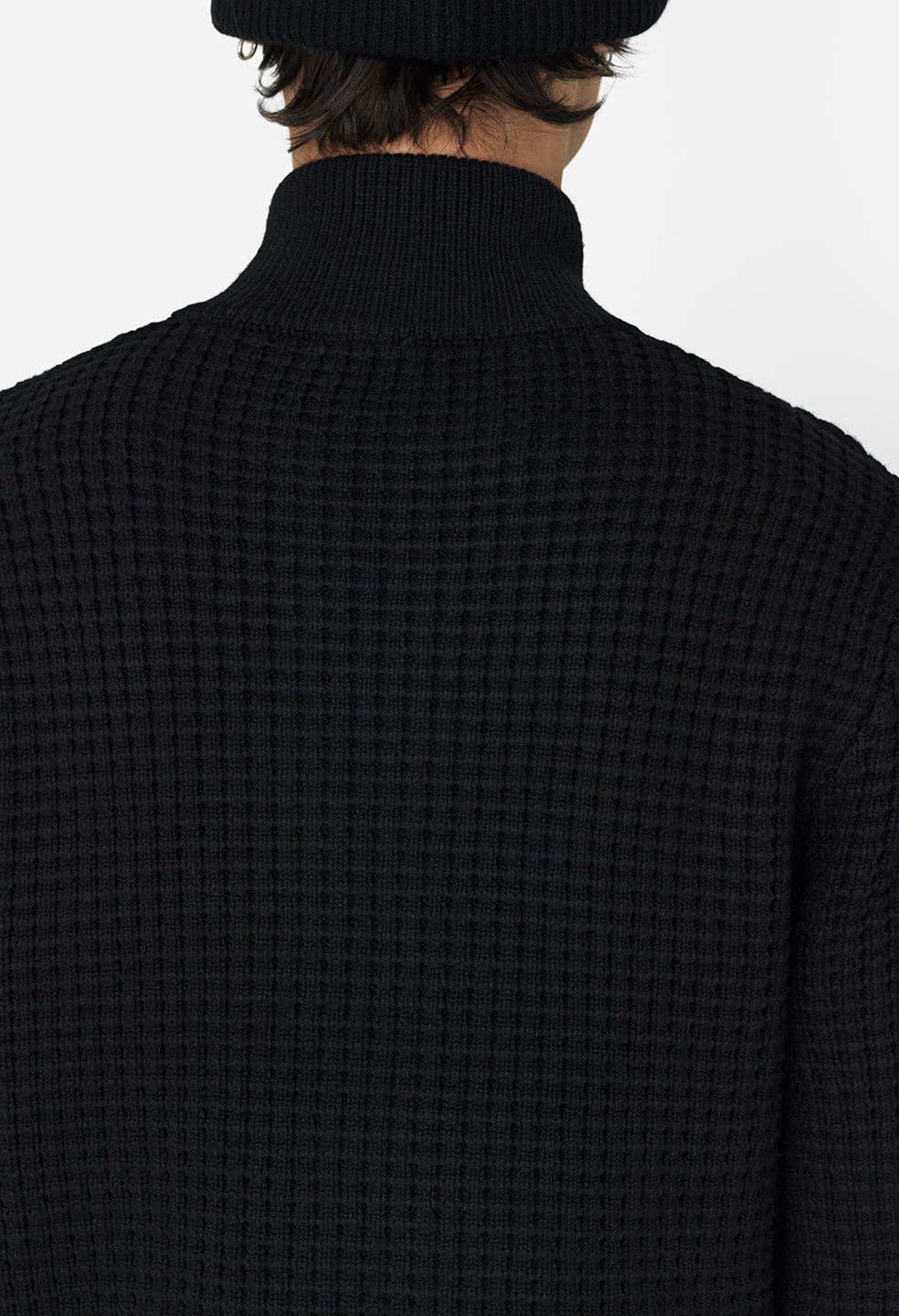 WOOL WAFFLE KNIT FULL-ZIP - 7