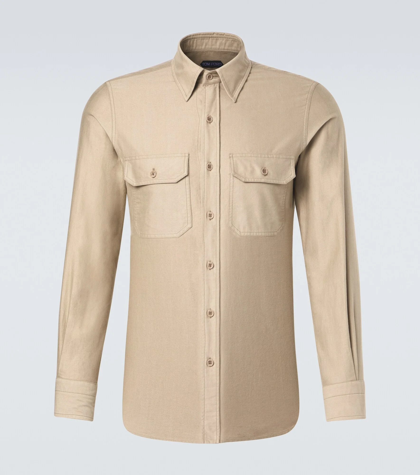 Cotton moleskin shirt - 1