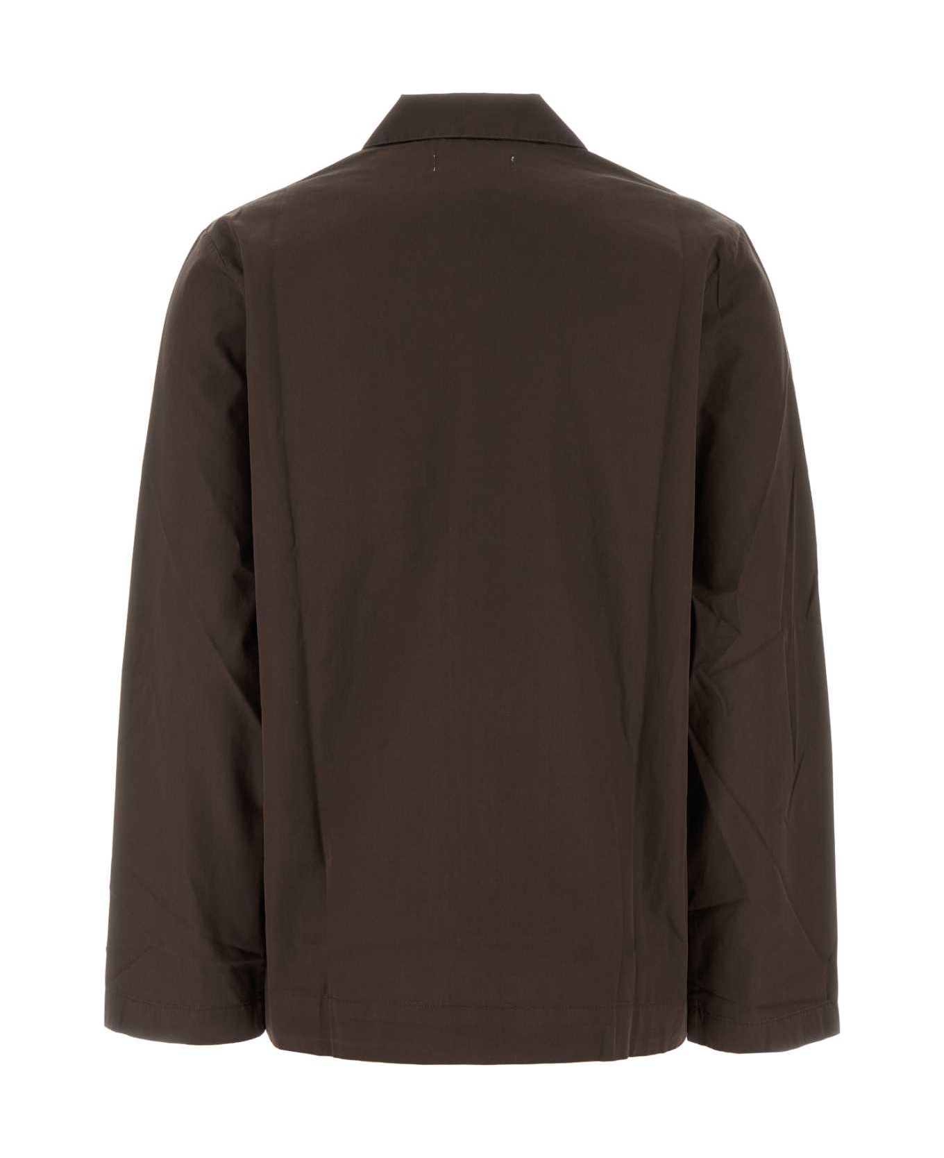 Brown Poplin Shirt - 2