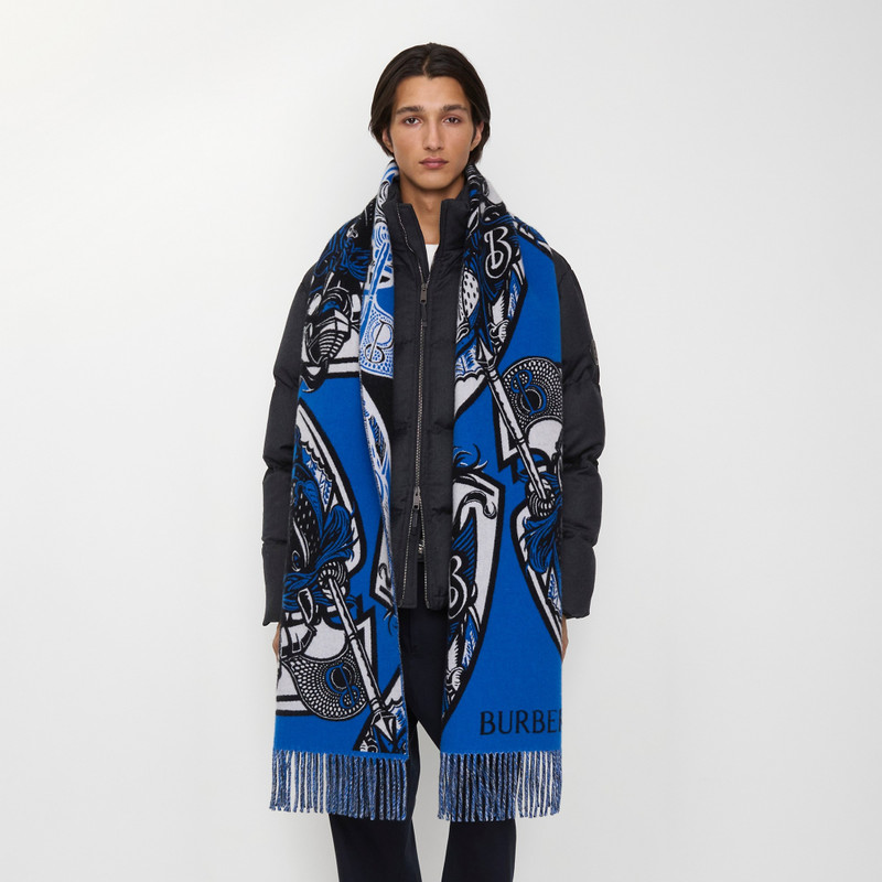 Charging Knight Wool Cashmere Scarf 4