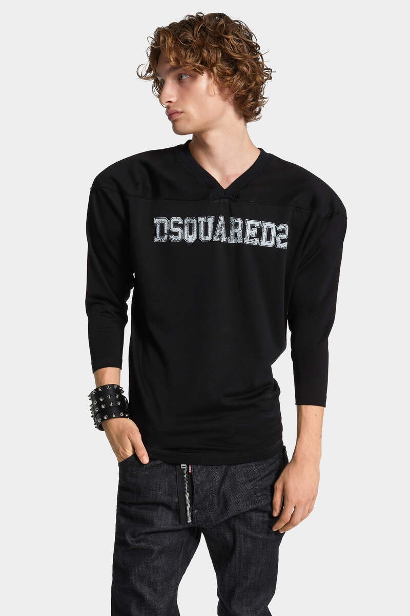 VINTAGE WASH FOOTBALL FIT T-SHIRT - 5