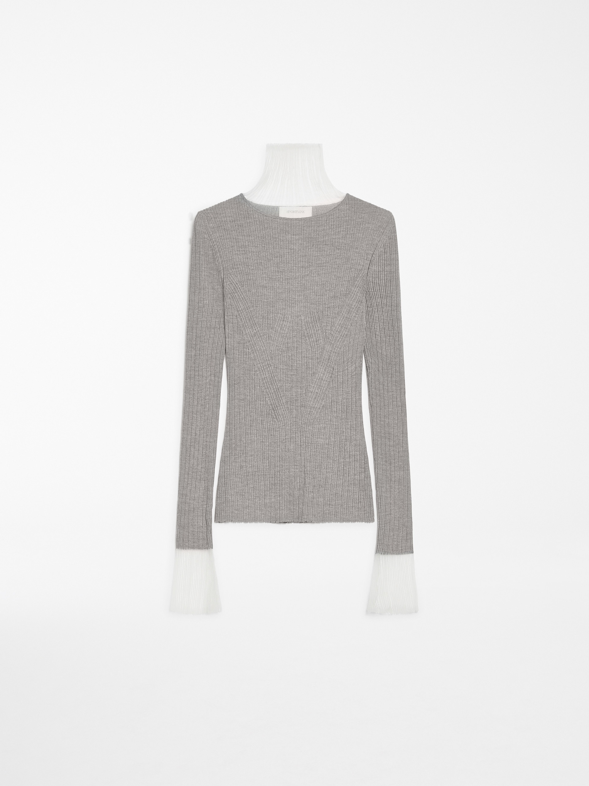 DERRIS Directional rib mock-polo-neck sweater - 1
