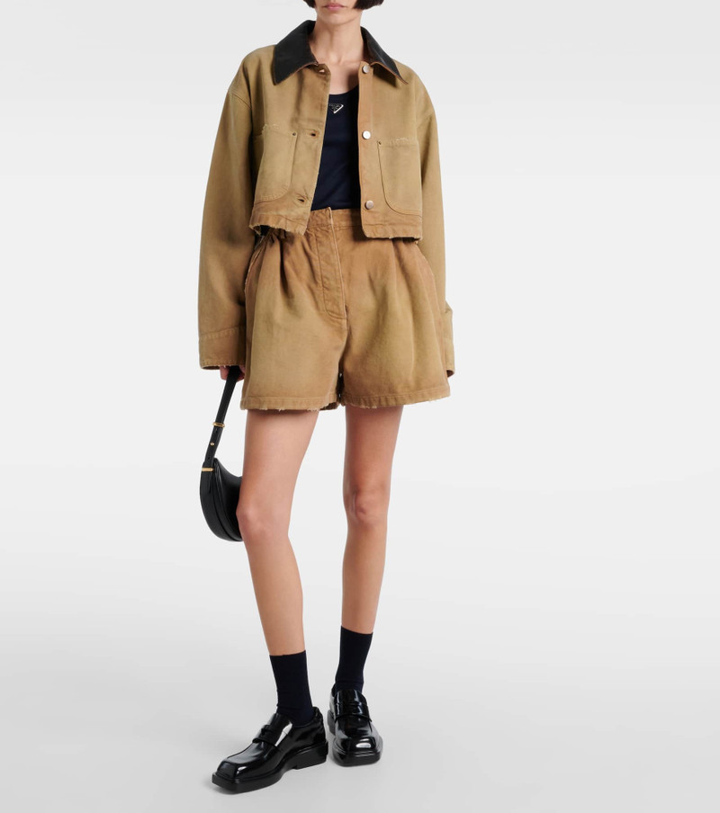 Prada Cotton canvas shorts outlook