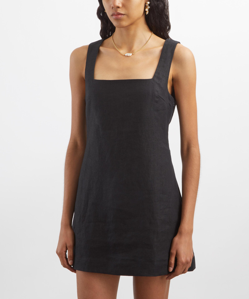 POSSE Alice Linen Mini Dress outlook