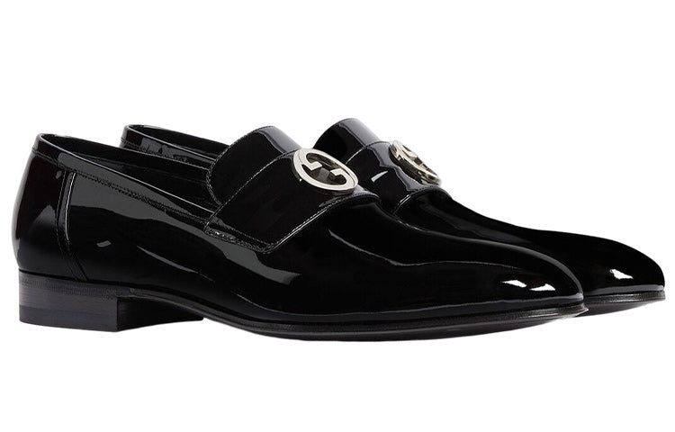 Gucci Interlocking G Loafer 'Black Leather' 730134-BNC00-1000 - 2