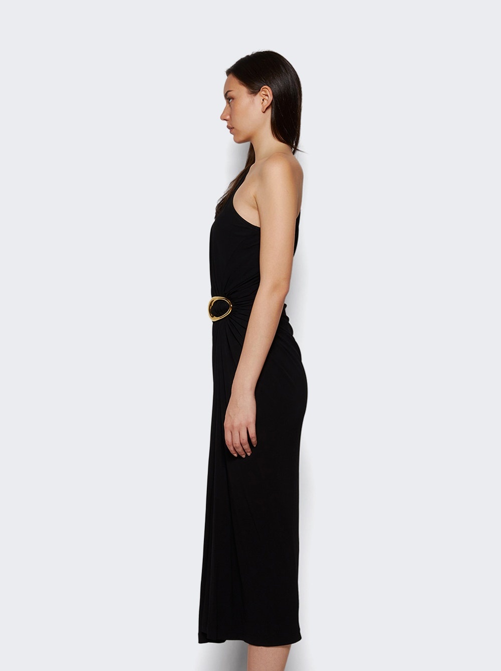 Crepe Viscose Jersey Dress Black - 3