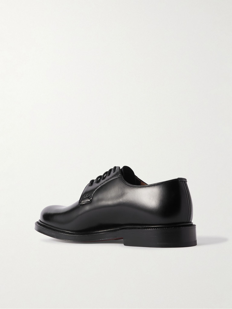 Shannon Polished-Leather Derby Shoes Black 4