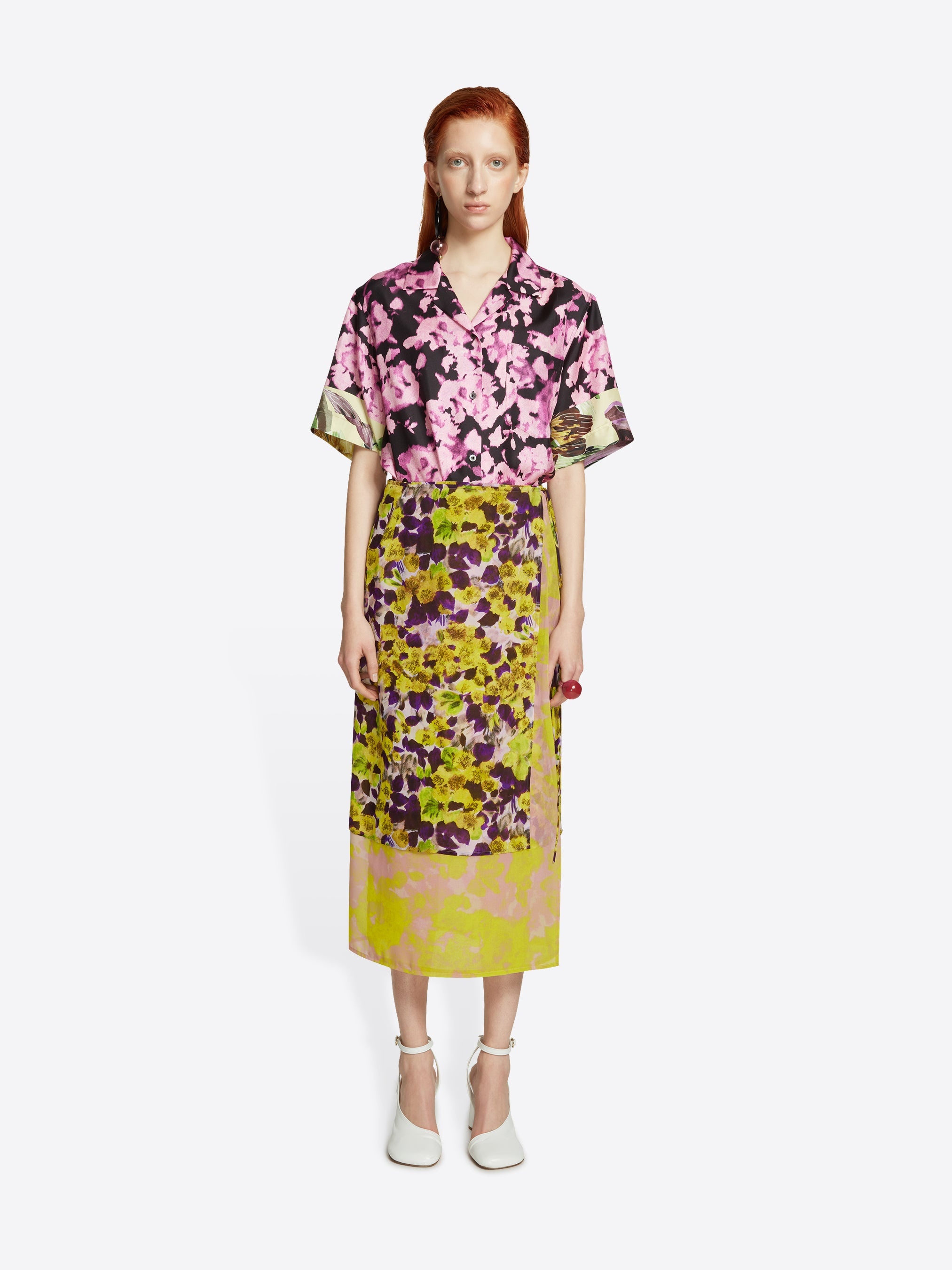 FLORAL WRAP SKIRT - 2