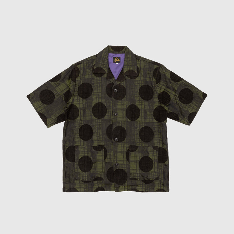 PLAID & POLKDOT JAQUARD CABANA SHIRT 1