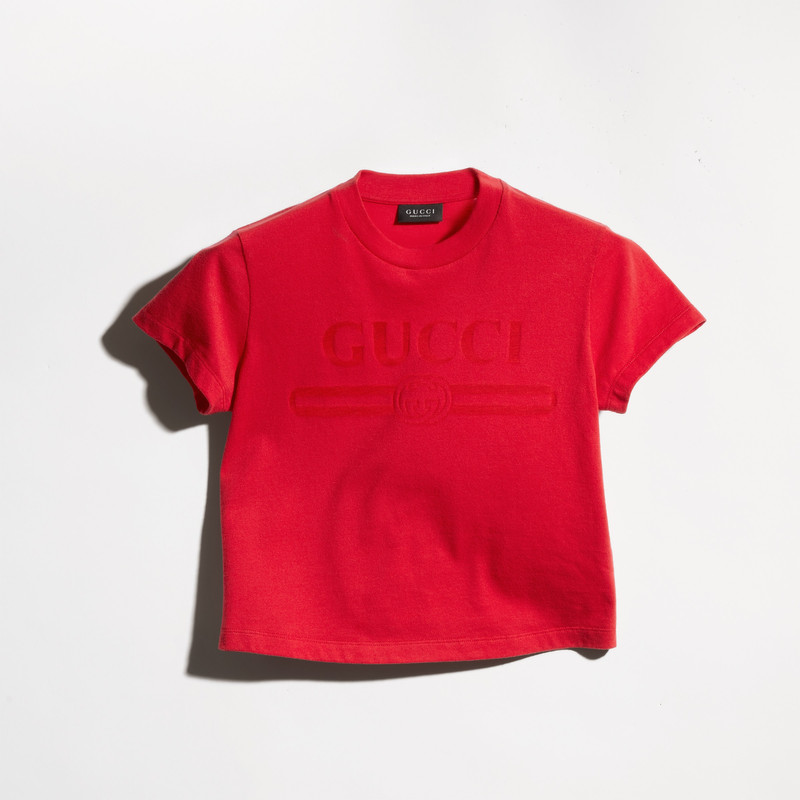 Cotton jersey T-shirt with print - 1