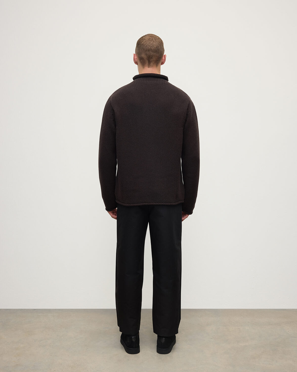 Brown Cashmere Turtleneck Jumper - 4