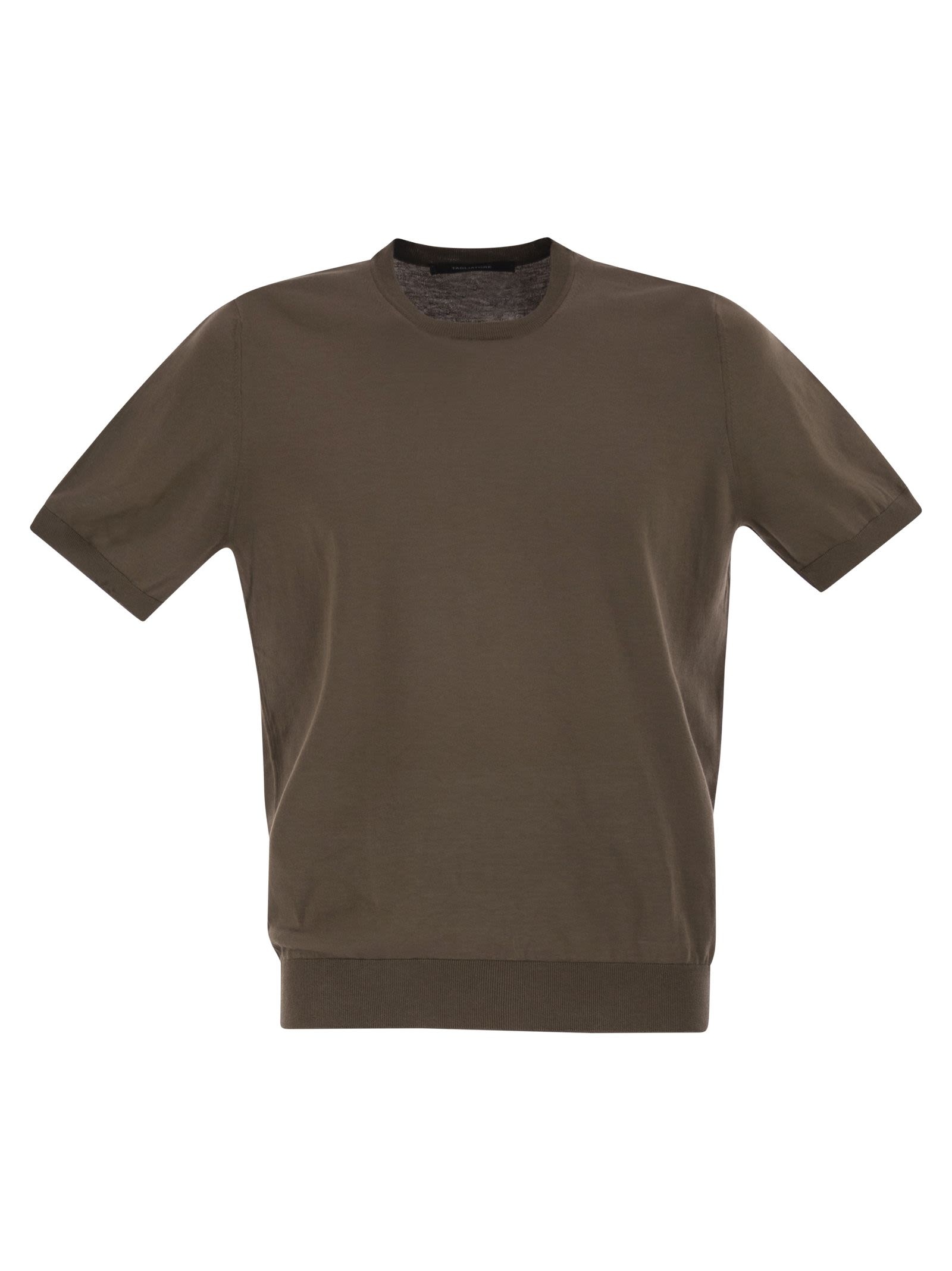 TAGLIATORE - Tagliatore Men Basic Short-Sleeved Cotton T-Shirt - 1