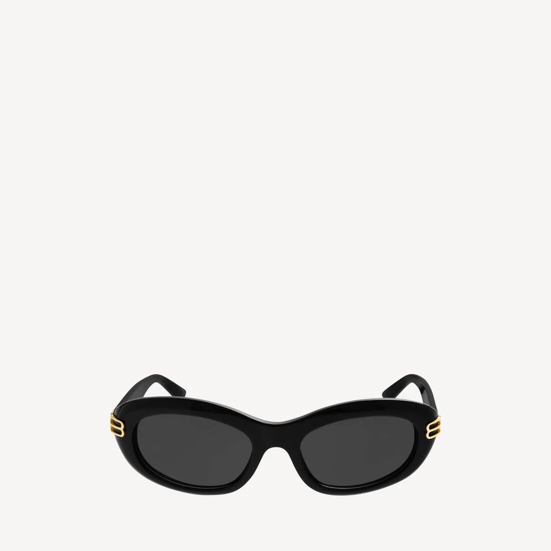 Women's Casino Round Sunglasses in Black - 1