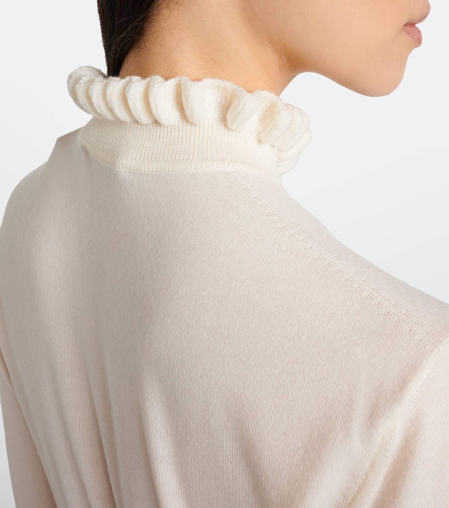 Scalloped wool-blend sweater - 5