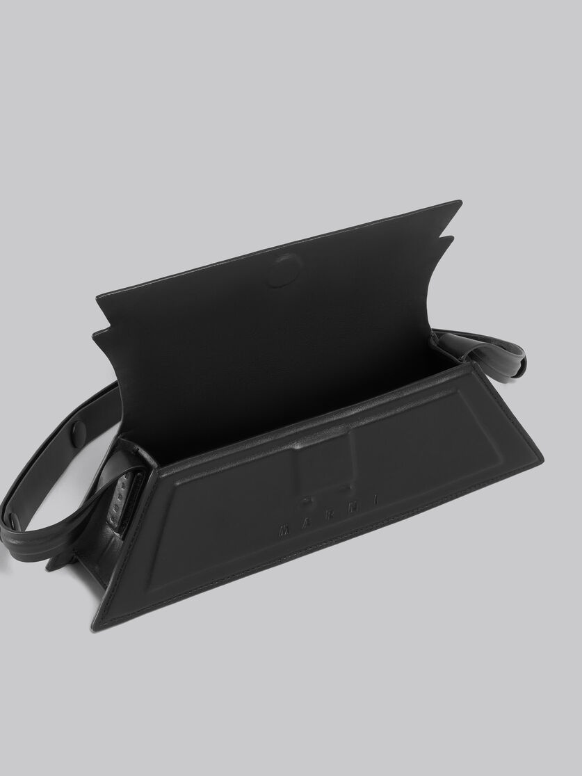 MINI TRUNKOISE BAG IN SMOOTH BLACK LEATHER - 4