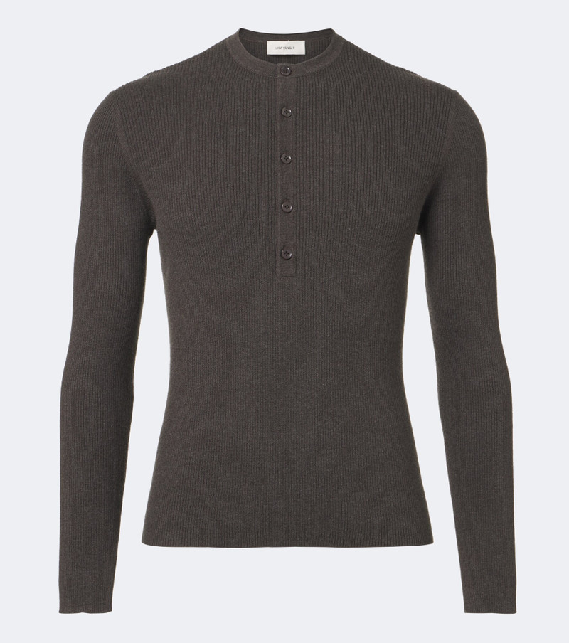 Falk cotton and cashmere Henley shirt 1