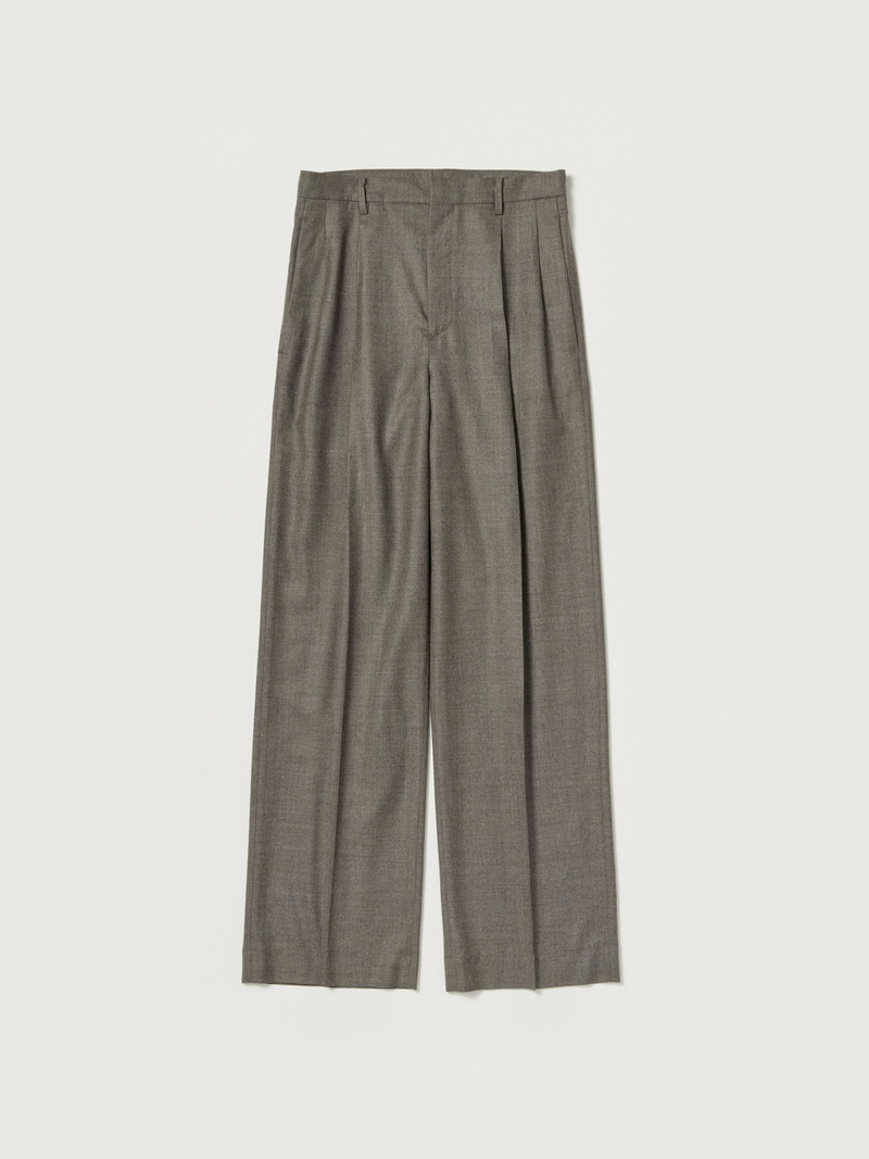 SUPER LIGHT WOOL TWO-TUCK SLACKS 1