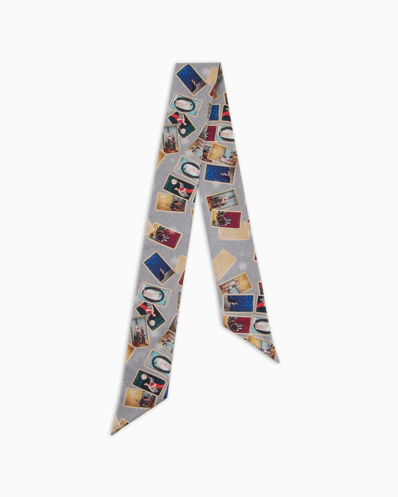 Printed silk scarf - 1