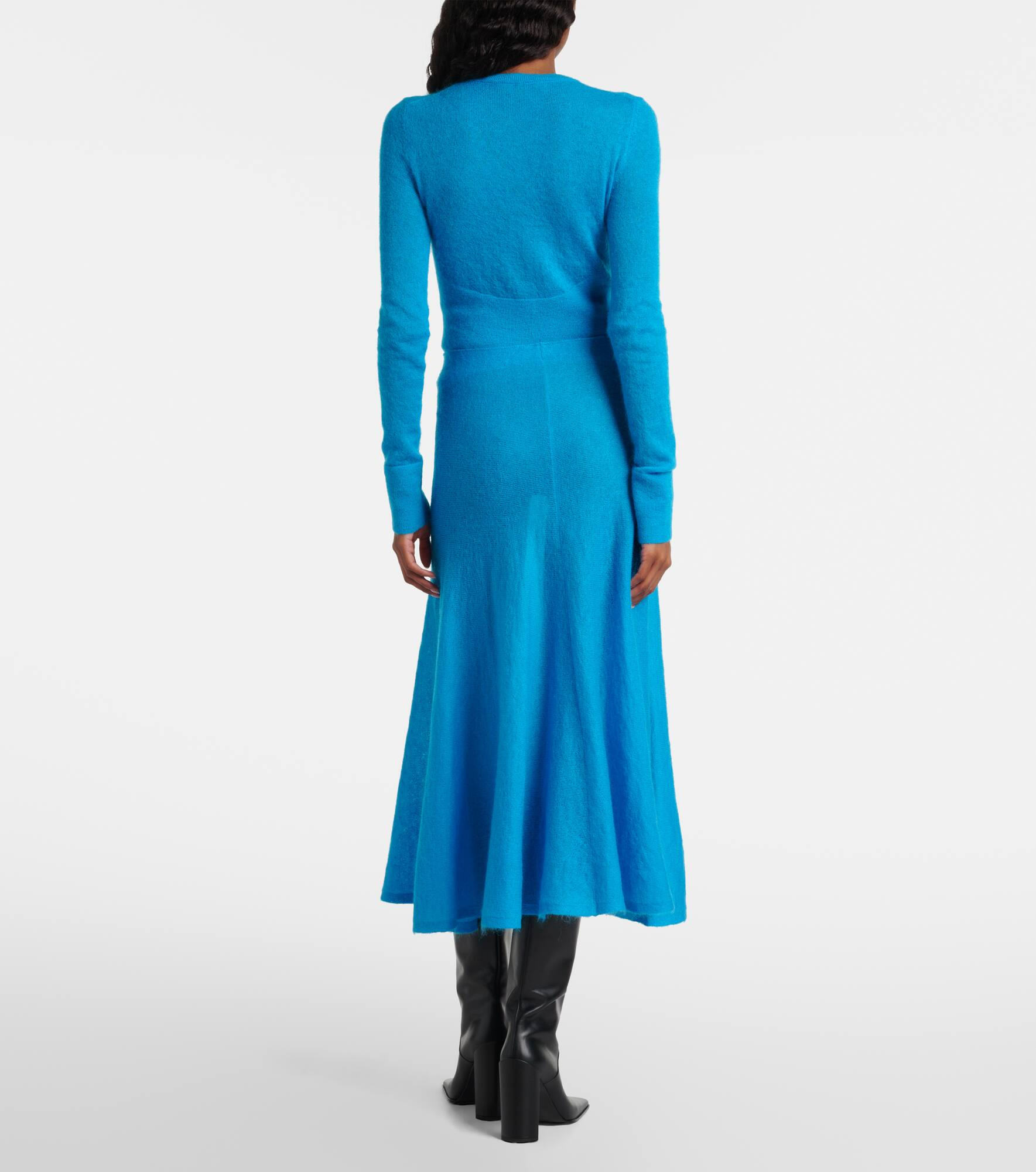 Circle mohair and wool-blend midi skirt - 3