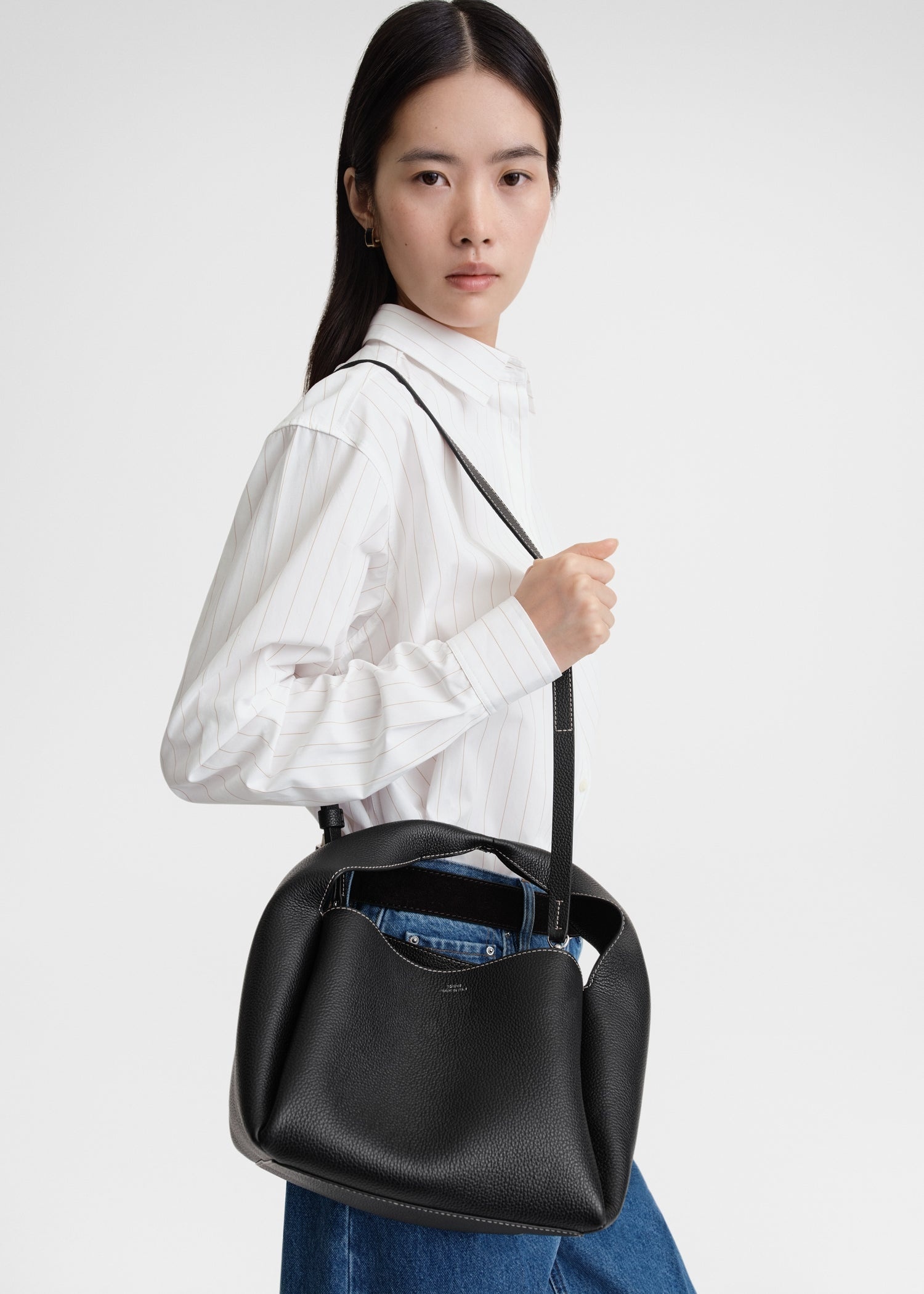 Bucket bag black grain - 3