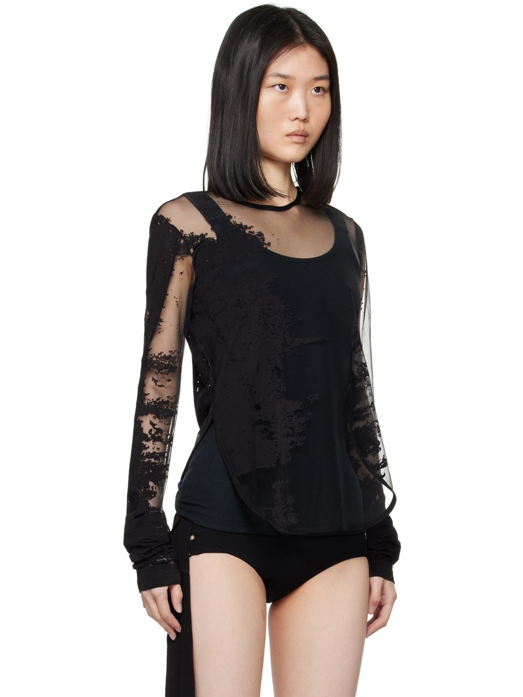 Black Frea Long Sleeve T-Shirt - 2