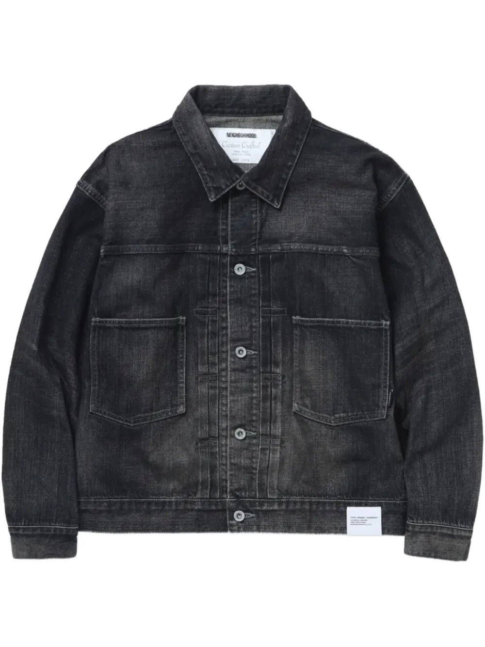 LOGO-PATCH DENIM JACKET - 1