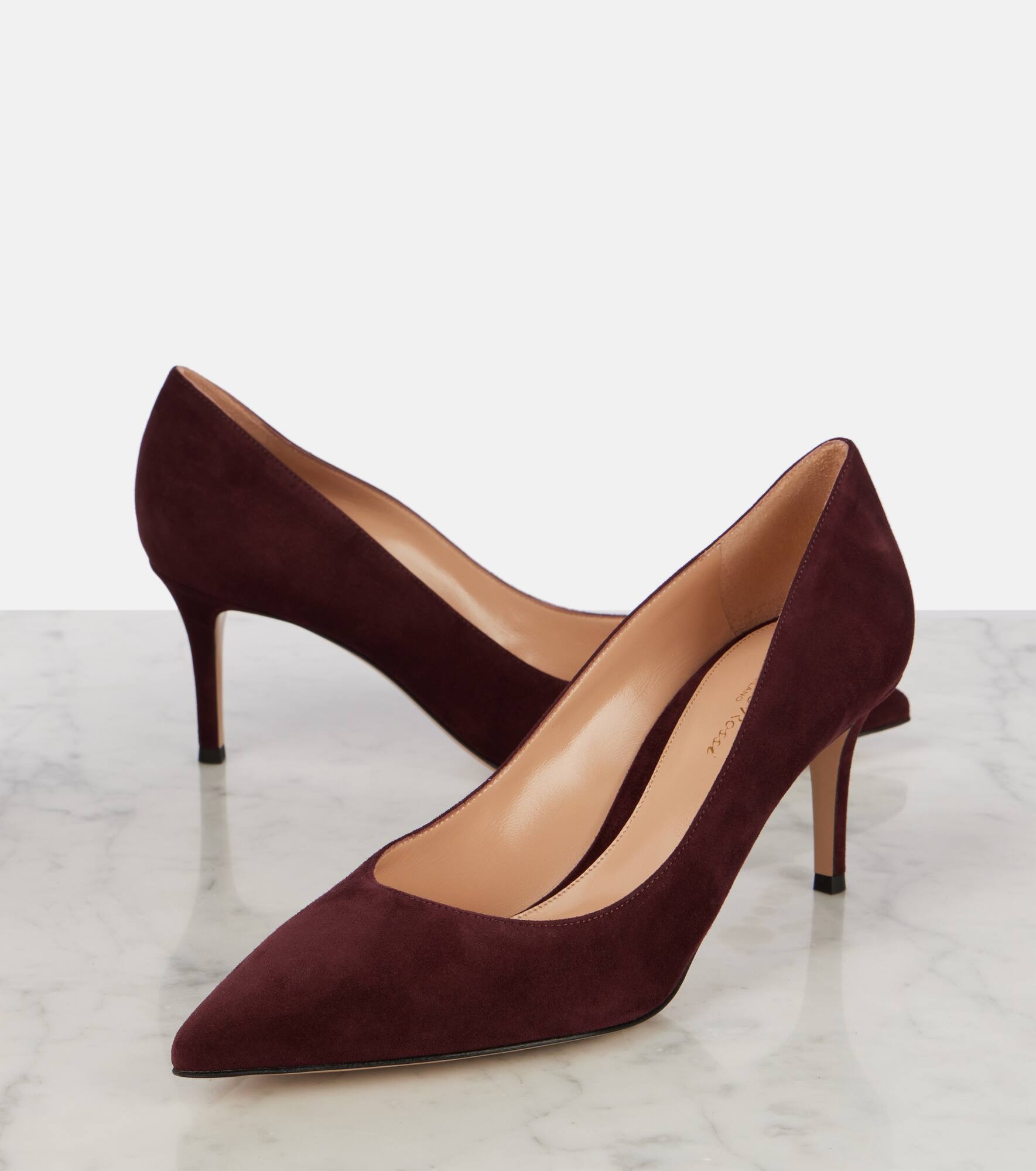 Gianvito 70 suede pumps - 5