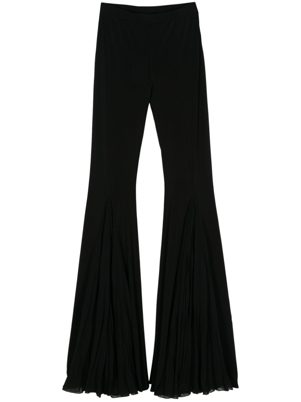 jersey flared trousers - 1