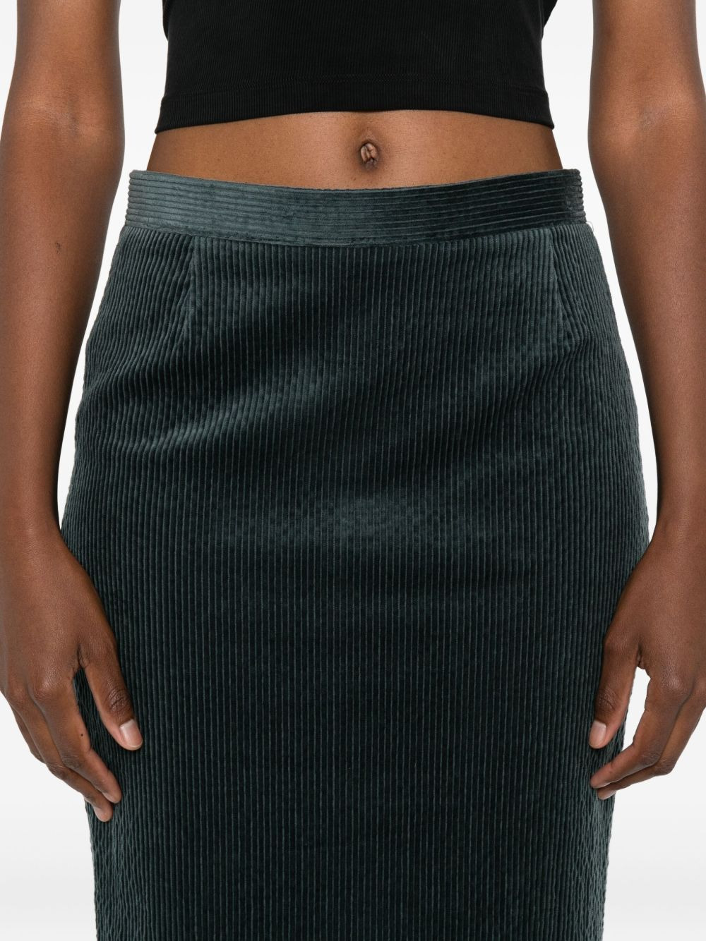 corduroy midi skirt - 5
