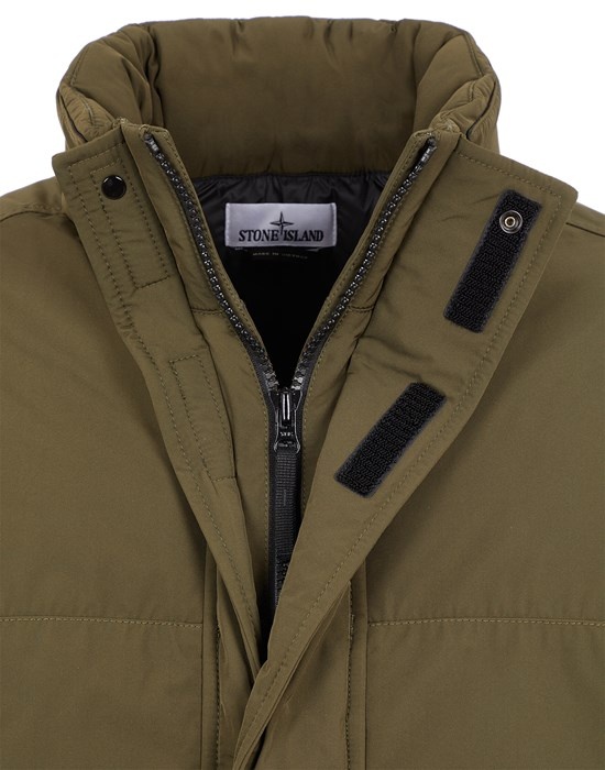 Stone Island 41726 MICRO TWILL DOWN OLIVE GREEN | REVERSIBLE 