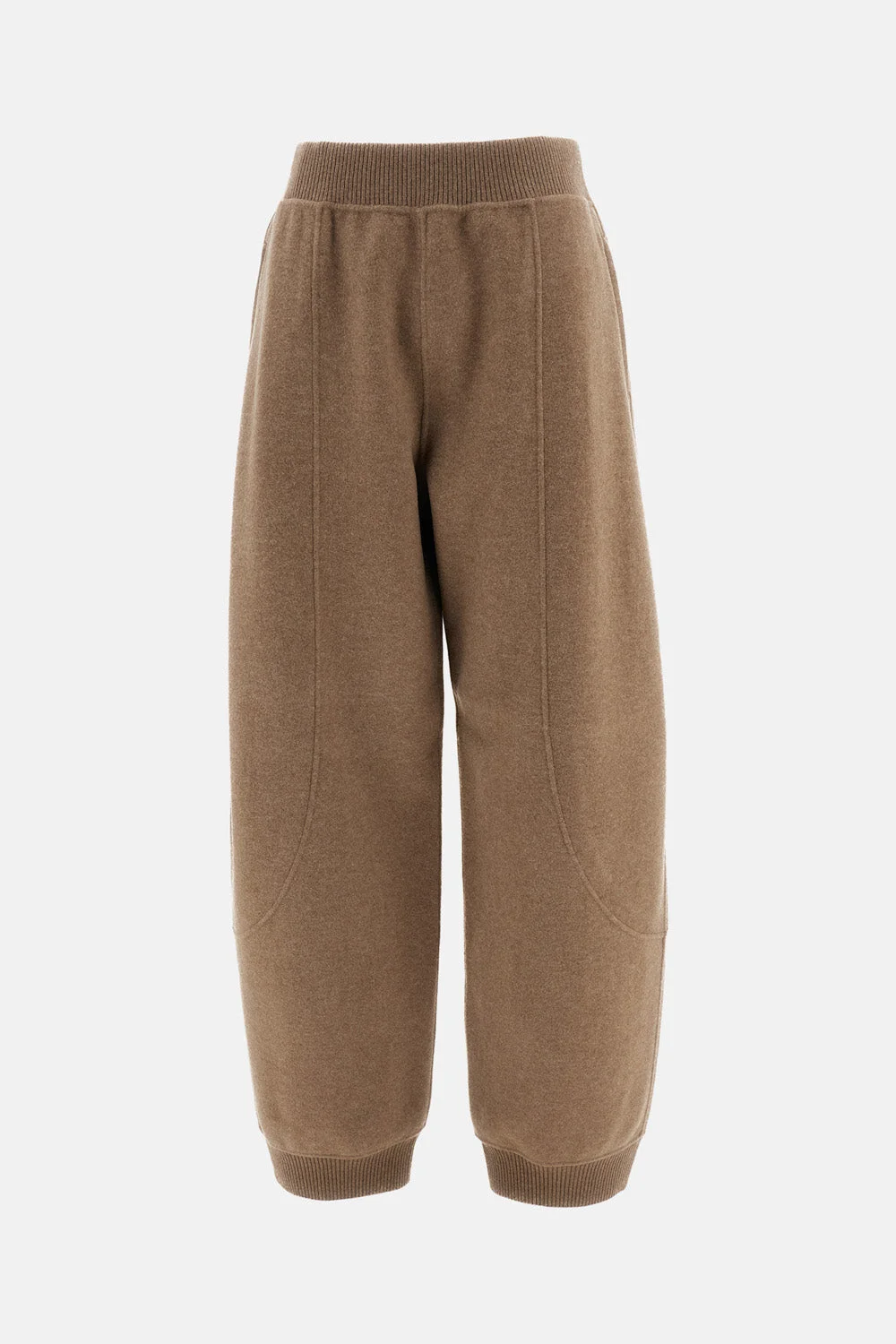JOGGER PANTS IN WOOL AND CASHMERE JERSEY - 1