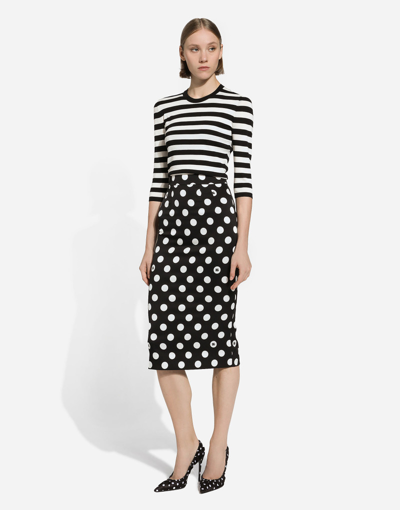 Wool sweater in inlaid stripes 6