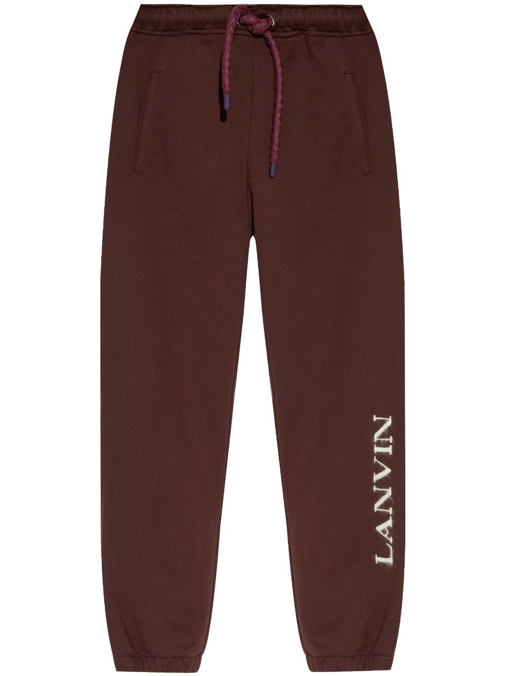 logo-embroidered track pants - 1