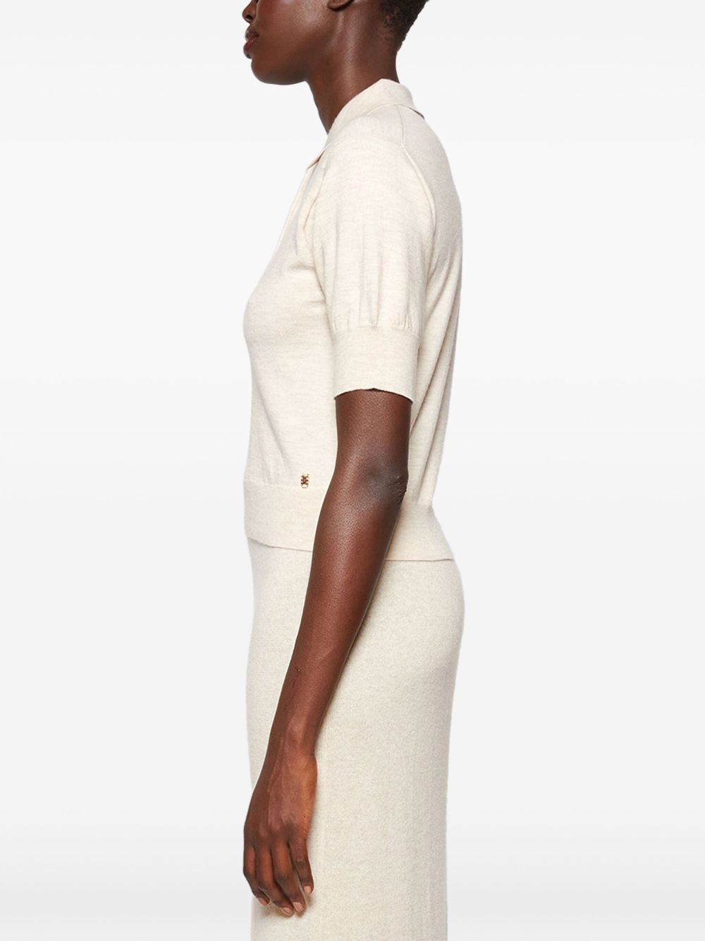 cashmere polo top - 4