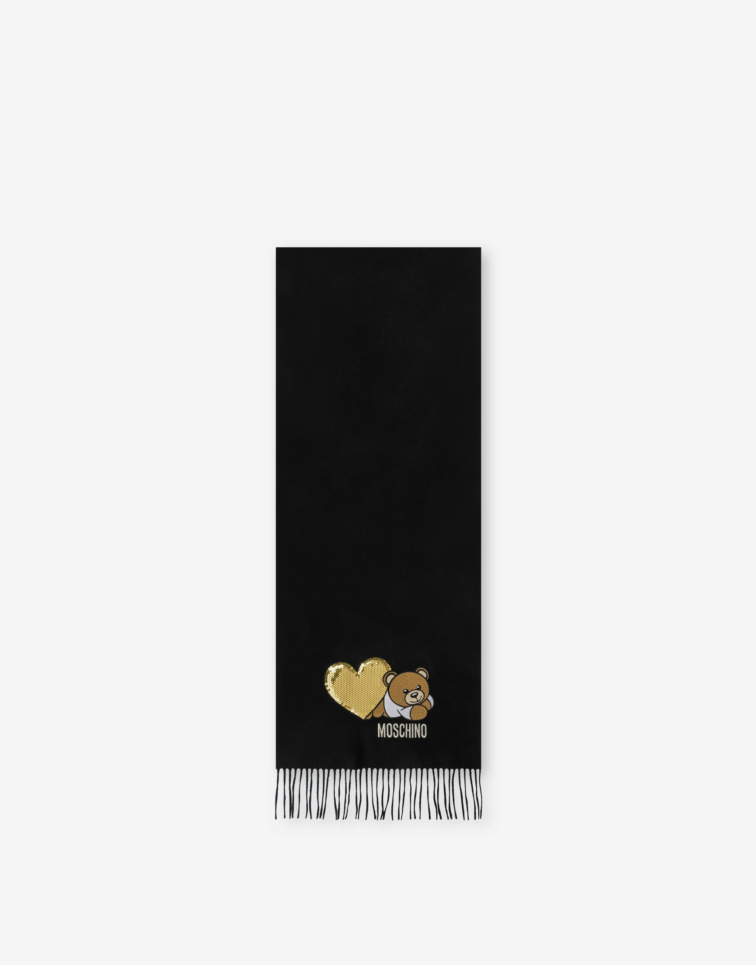 LOVELY TEDDY BEAR WOOL SCARF - 1