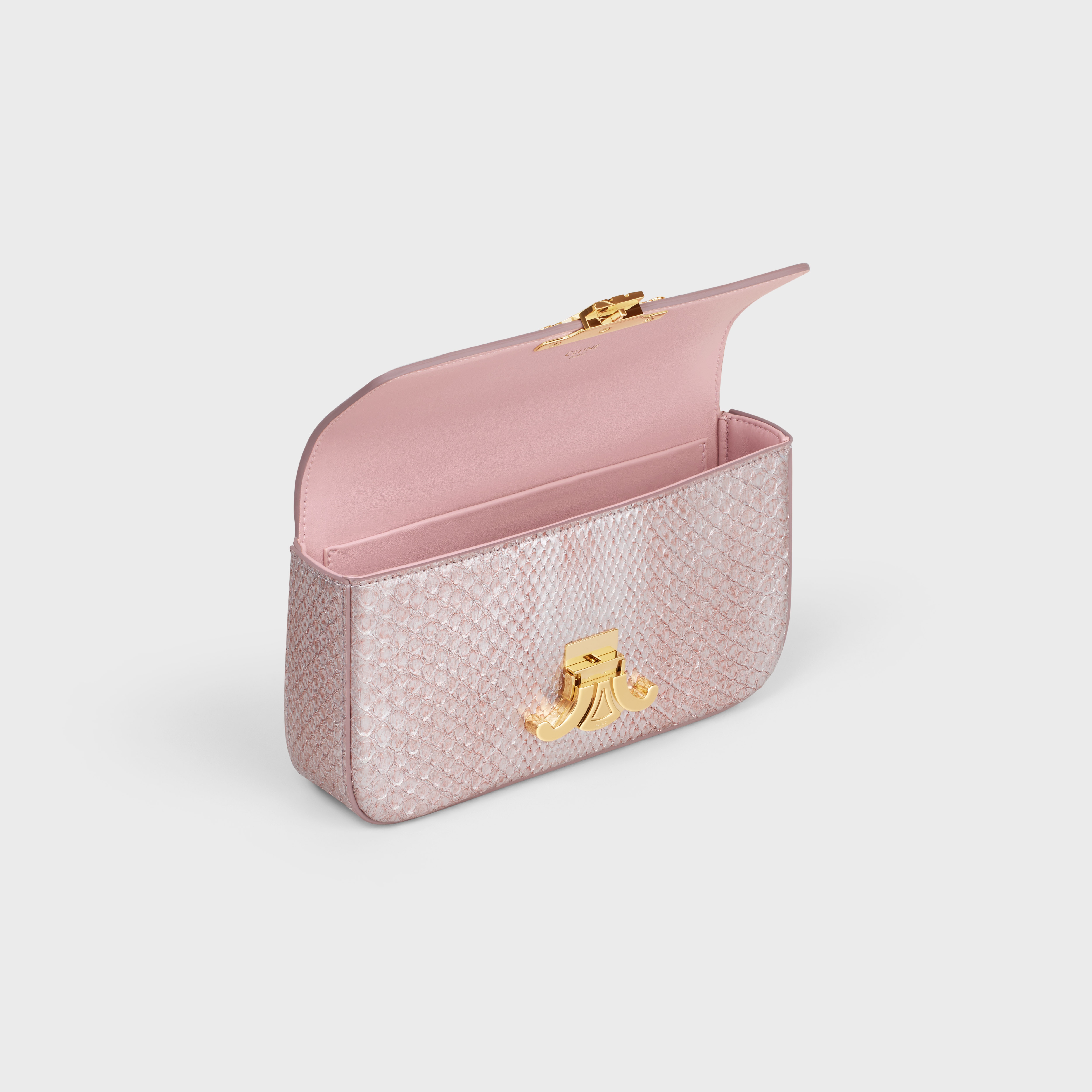 CHAIN SHOULDER BAG CLAUDE in pearly python - 4