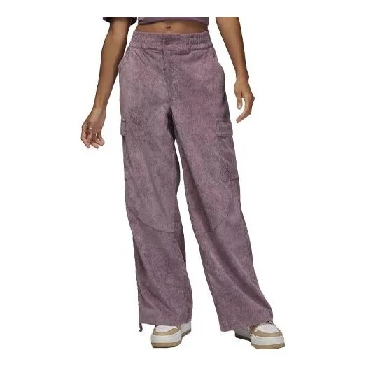 (WMNS) Air Jordan Corduroy Chicago Pants 'Purple Pink' FD8209-508 - 1