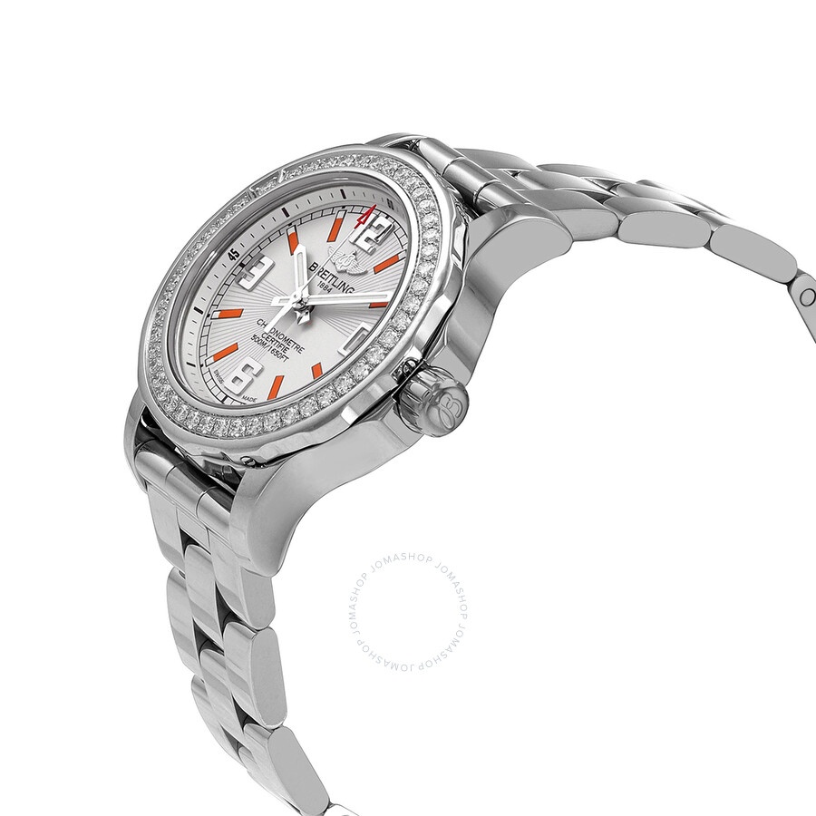 Breitling Colt Quartz Diamond Silver Dial Ladies Watch A7738753/G764.158A - 2