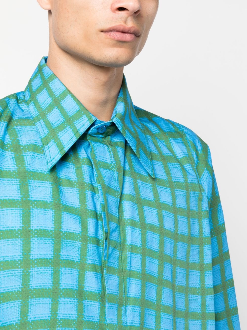 abstract-print cotton shirt - 5