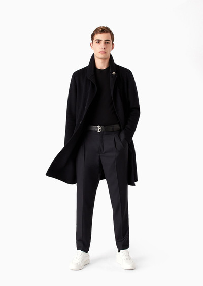 GIORGIO ARMANI Icon double-breasted coat in double cashmere outlook